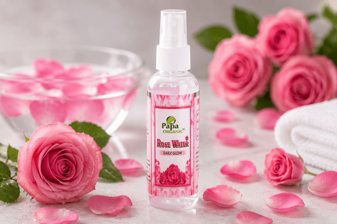 Natural Rose Water for healthy and glowing skin